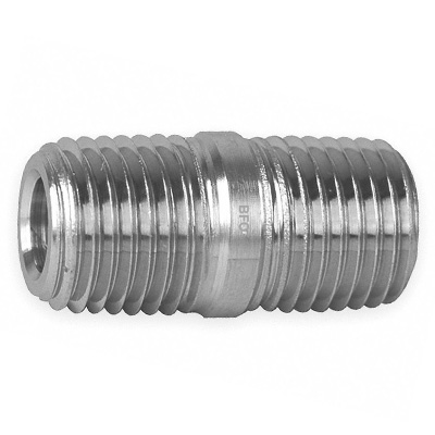 Lot Of 10 - 1-1/4" X Close Nipple Black Malleable Iron Pipe Fittings, Threaded
