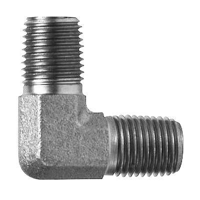 2-Pack 304 Stainless Steel 90 Degree Elbow - 1/2 Inch NPT Female To Male Pipe Fitting