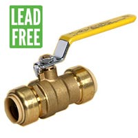 QuickBite Tube Valves Lead Free Brass Plumbing Fittings
